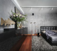 Дизайн интерьера спальни в стиле конструктивизм
